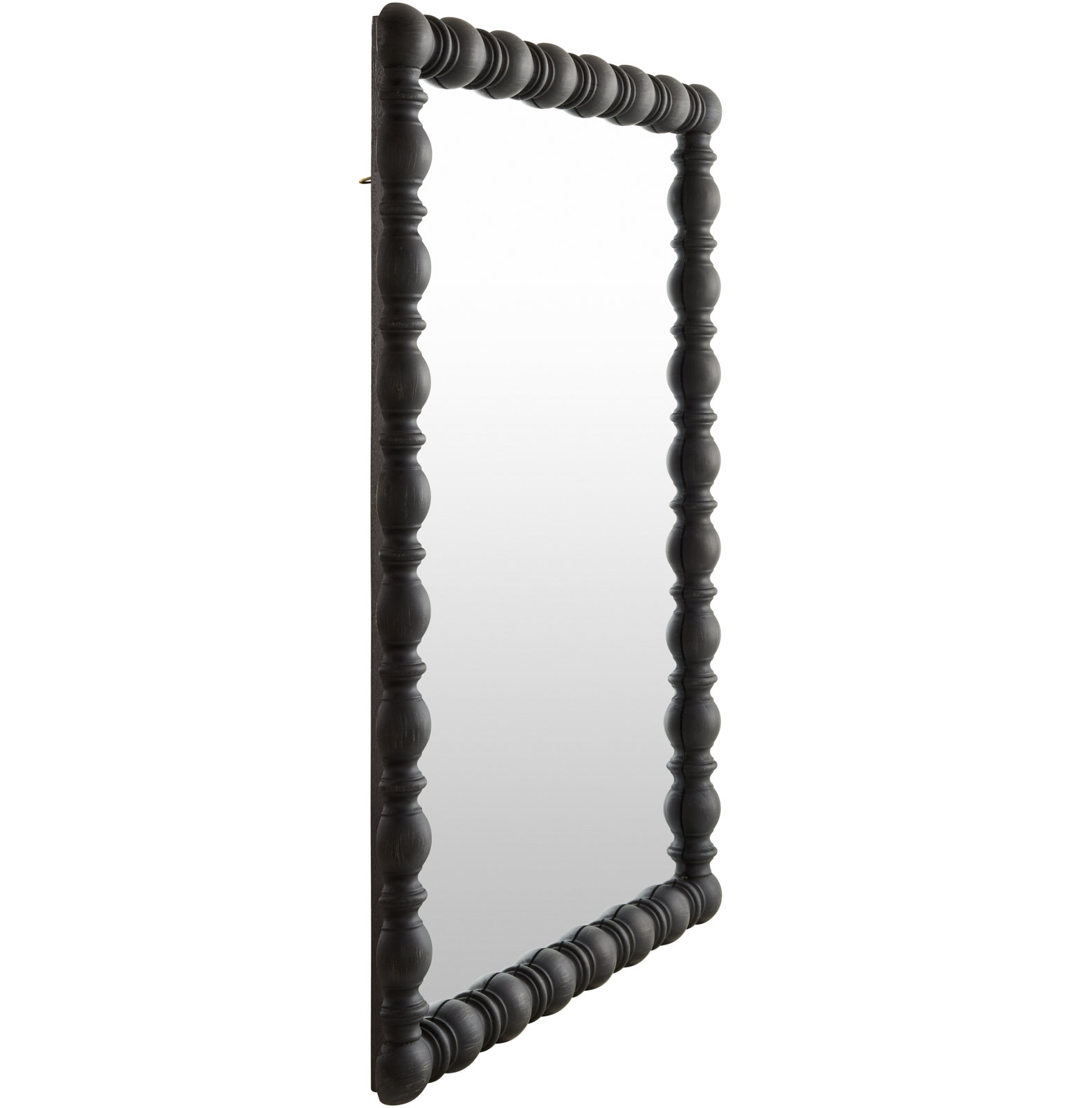 Pine Accent Mirror, 40" x 30", Black