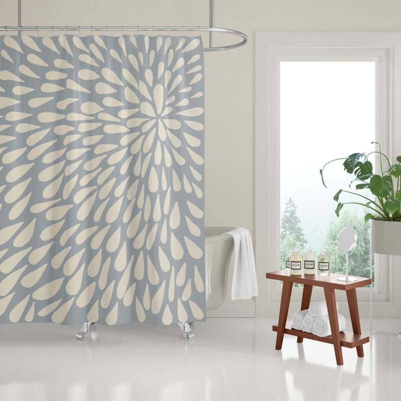 Rideau de douche, Gris/beige