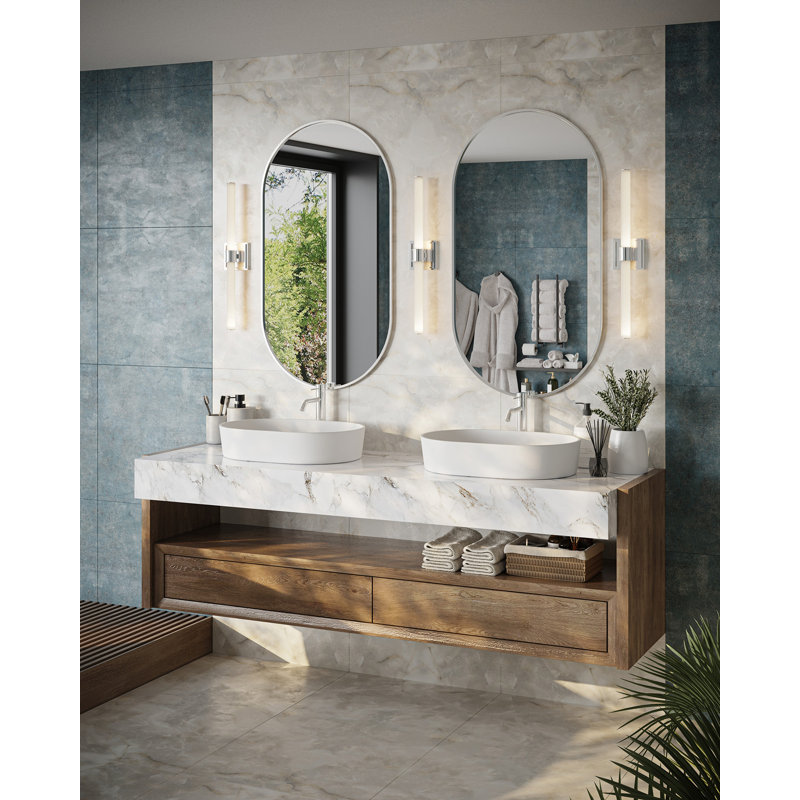 Rona 1 - Light LED Bath Sconce, Chrome