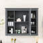 Armoire de salle de bain murale moderne Yanali avec miroir et rangement multi-tablettes-424947088