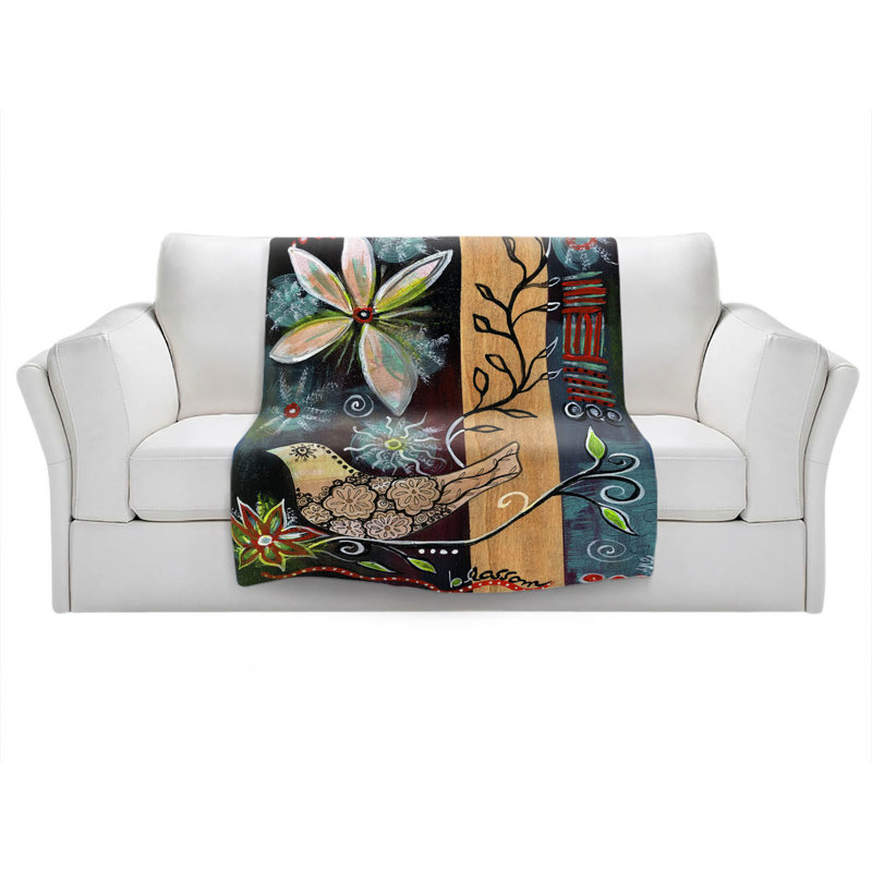 Hand Woven Throw Blanket, 51" x 60"