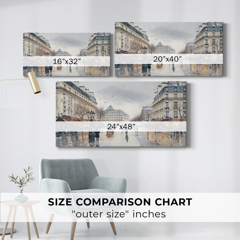 Landscape Series-LVIII- Gallery Wrapped Canvas -Ready to Hang, H 24 po x l 48 po