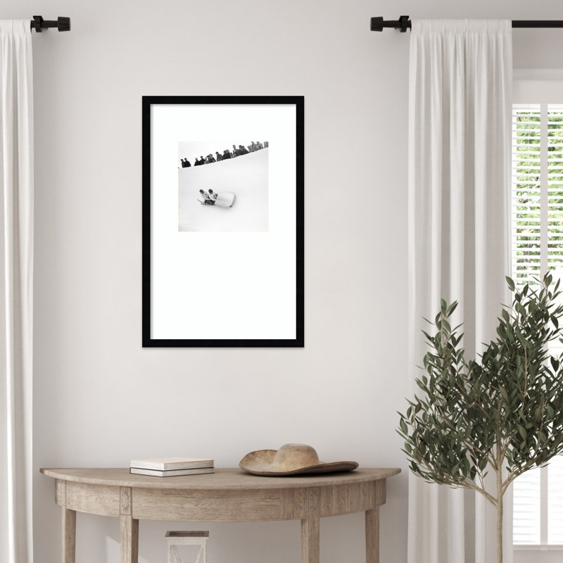 Olympia St Moritz, impression d'art mural en bois de 1948, 25 x 16
