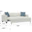 White Pop-Up Sleeper Sofa