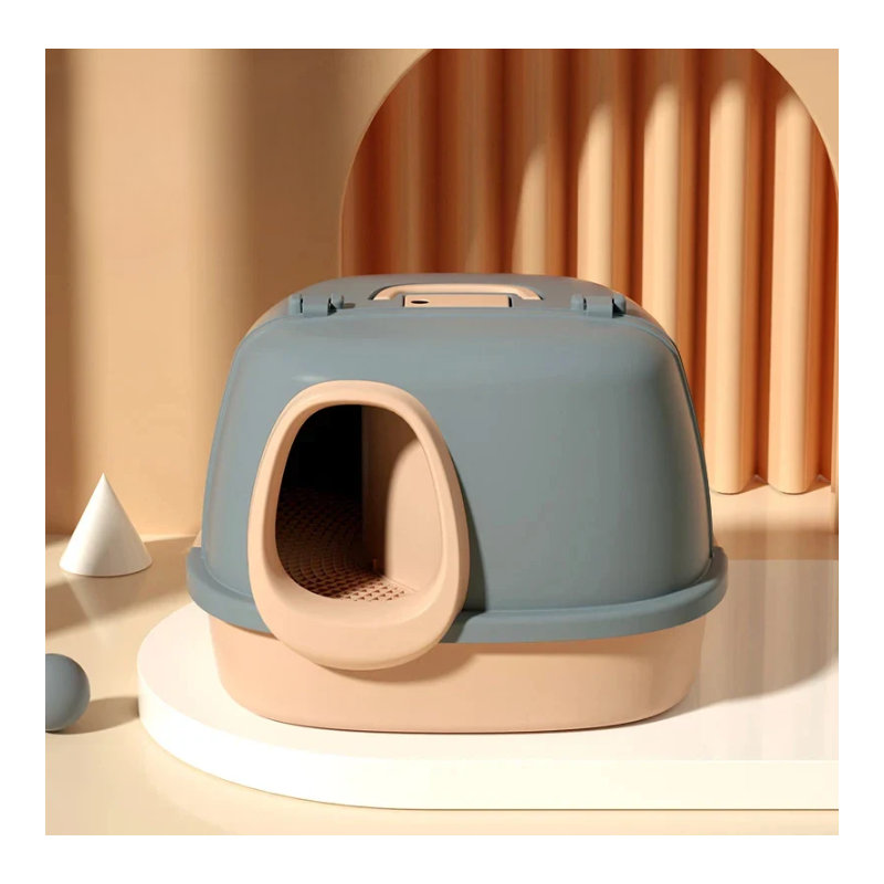 Locksley Plastic Pet Bed, Grey/Orange