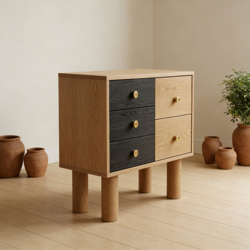 Nordic Solid Wood Entryway Cabinet