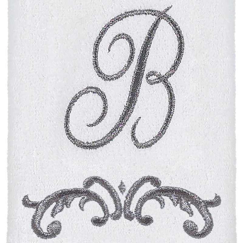 Avanti Linens Scroll Mono Fingertip Towel B