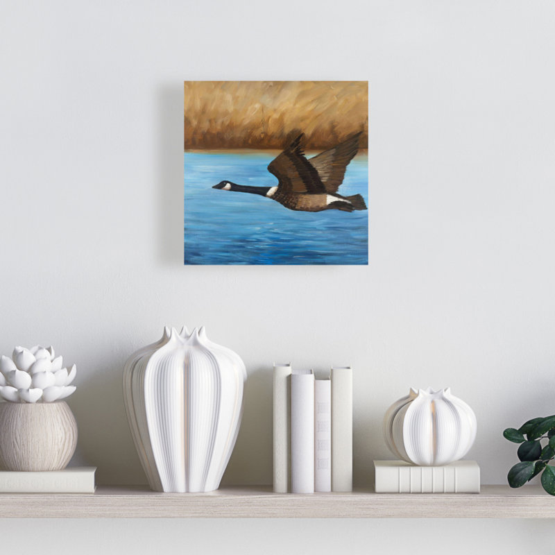 Toile rustique Canada Goose | Décoration d'oiseau chambre d'oiseau