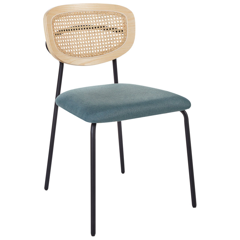 Altonette 19.29cm H Polyester Upholstered Full Back Side Chair, Teal