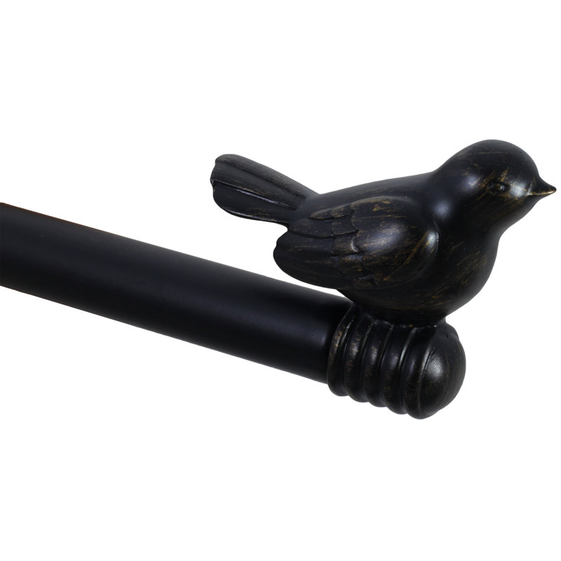 Tringle à rideaux simple réglable Kolb, 28 po à 48 po, Bleu sarcelle