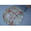 Tapis rétro vintage de style oriental Anatolian turc au design unique - Petit tapis rond en laine antique