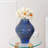 Nestora Art Glass in Deep Azure Blue- Short