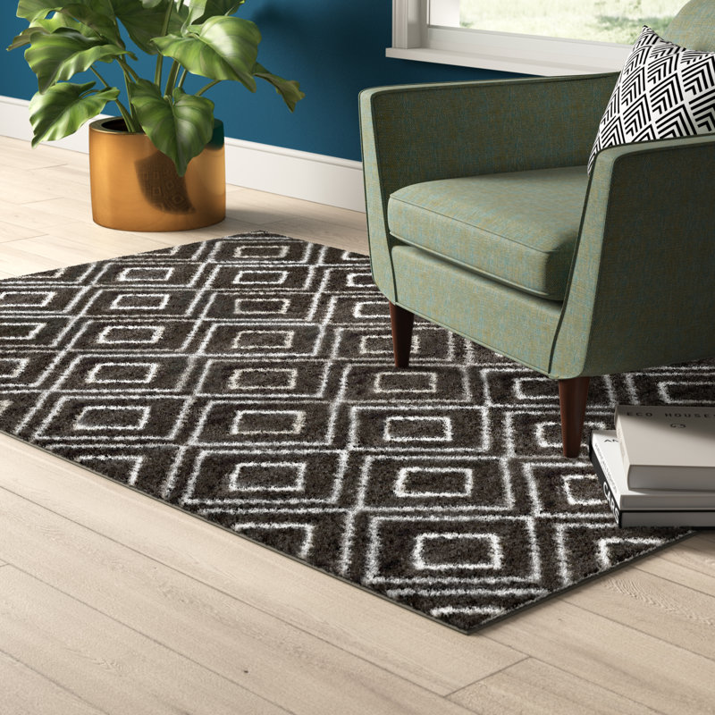 Tapis géométrique Arshia, Rectangle 6 pi 7 po x 9 pi 2 po