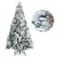 Arbre de Noël vert / blanc pin floqué / givré-2108890869