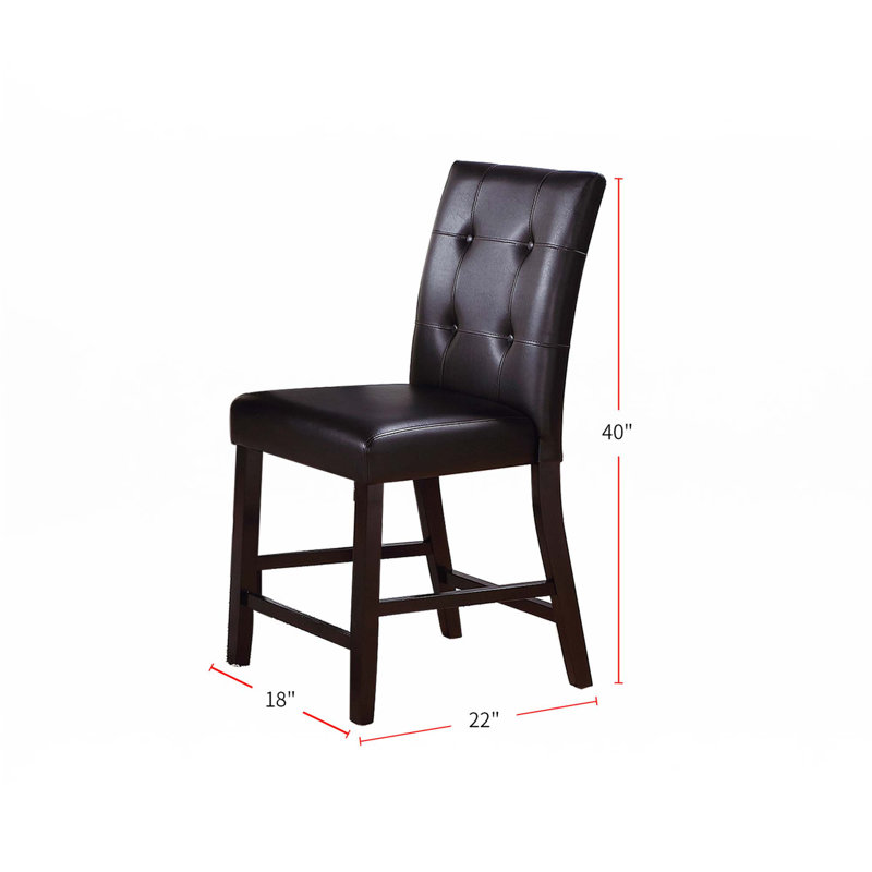 Upholstered Counter Height Chairs, Set Of 2