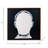 Modern Neutral Blank Face Man Contemporary Art, White and Black
