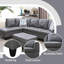 Canapé modulaire en similicuir 3 pièces-866830282