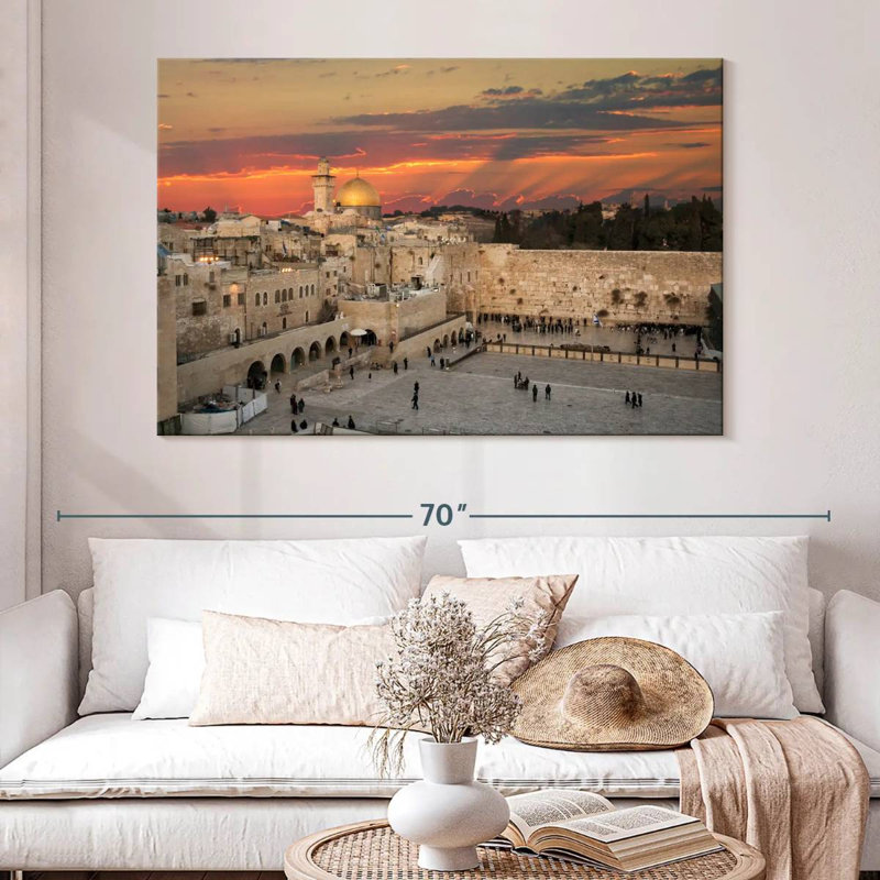 Hannes Jerusalem Temple Mount, 34" H x 51" W