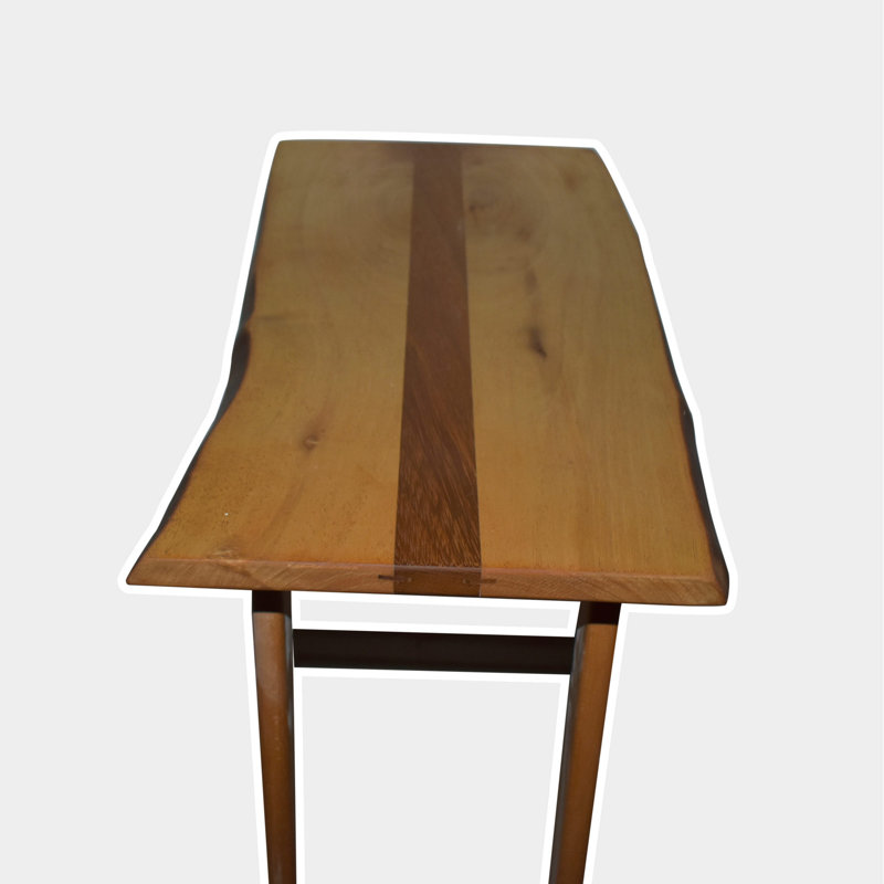 Table de bout en C en bois massif Thurros
