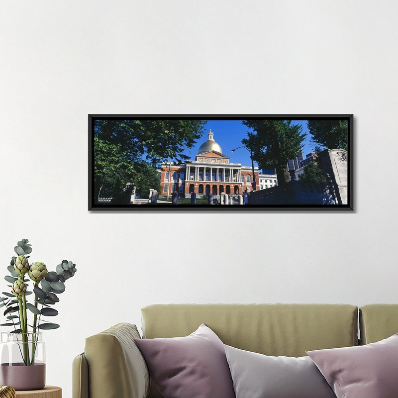 «Massachusetts State Capitol, Boston, Massachusetts», reproduction de photo sur toile, H 20 po x l 60 po x P 1,5 po