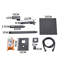 Square rod double valve concealed black shower kit