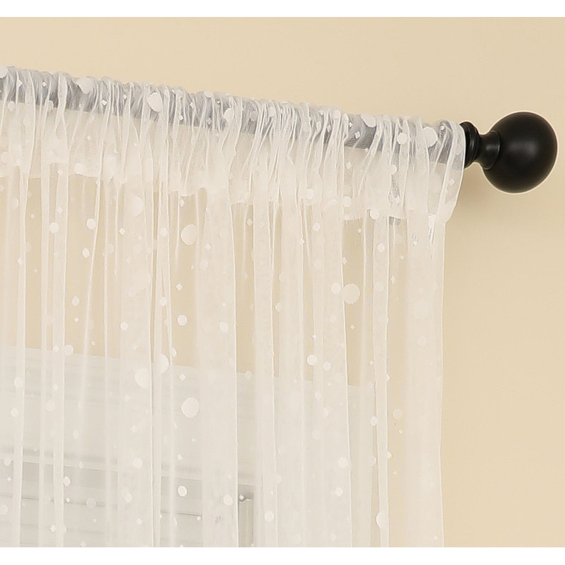 Borba Sheer Curtain Single Panel, 54" W x 84" L