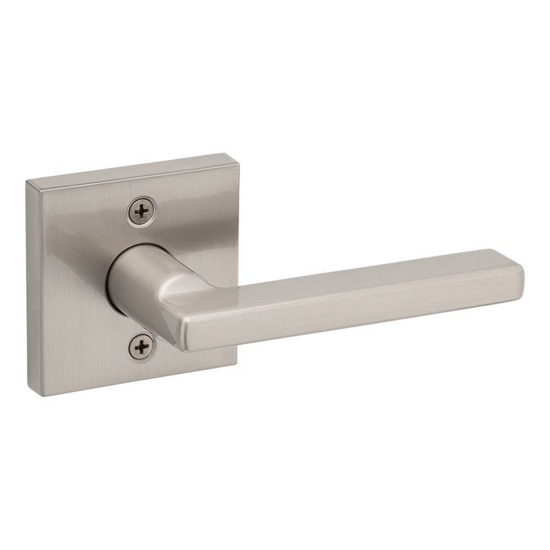Levier de porte de passage Halifax pour couloir / garde-robe, Passage, Nickel satiné