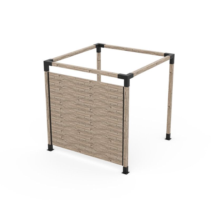 Ensemble de pergola Toja de toutes tailles avec canaux en U pour poteaux en bois 4X4, H 96 po x l 48 po x P 48 po