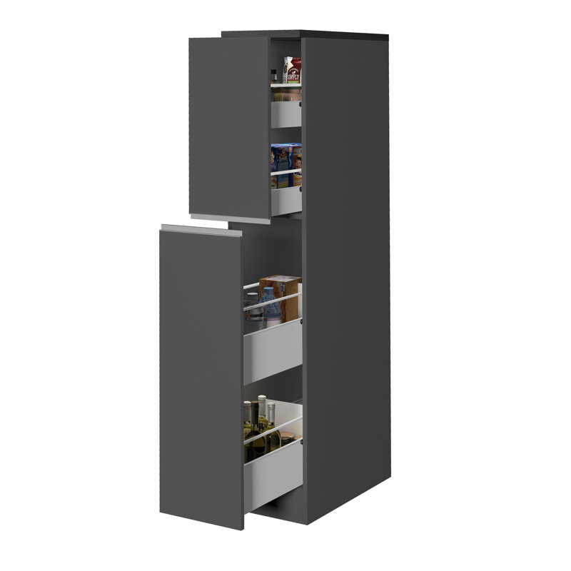 Pameal 164.5 cm H Kitchen Pantry, Grey