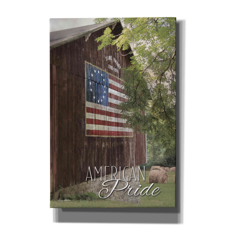 Calline American Pride par Lori Deiter, H 18 po x l 12 po x P 0,75 po
