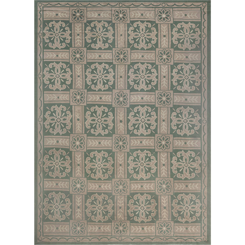 Antique One-of-a-Kind Rectangle 8'2" X 11'2" Hand Knotted Area Rug