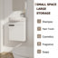 Meuble-lavabo à fermeture en douceur avec lavabo
