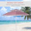 Cristina 220cm Beach Parasol-2070368656