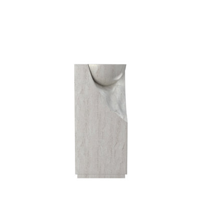 Lavabo de salle de bain sur pied 34 po, cuve à surface solide