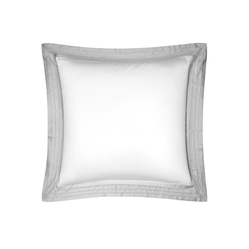 Eden Sham, Euro, White/Light Gray