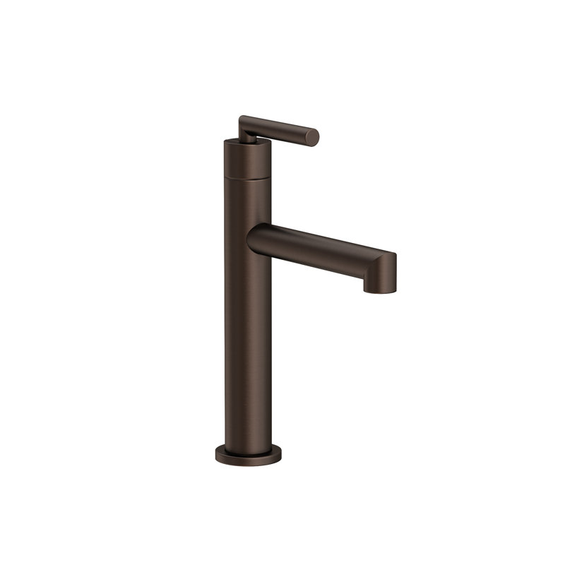 Keaton Single Hole Bathroom Faucet with Drain Assembly, English Bronze