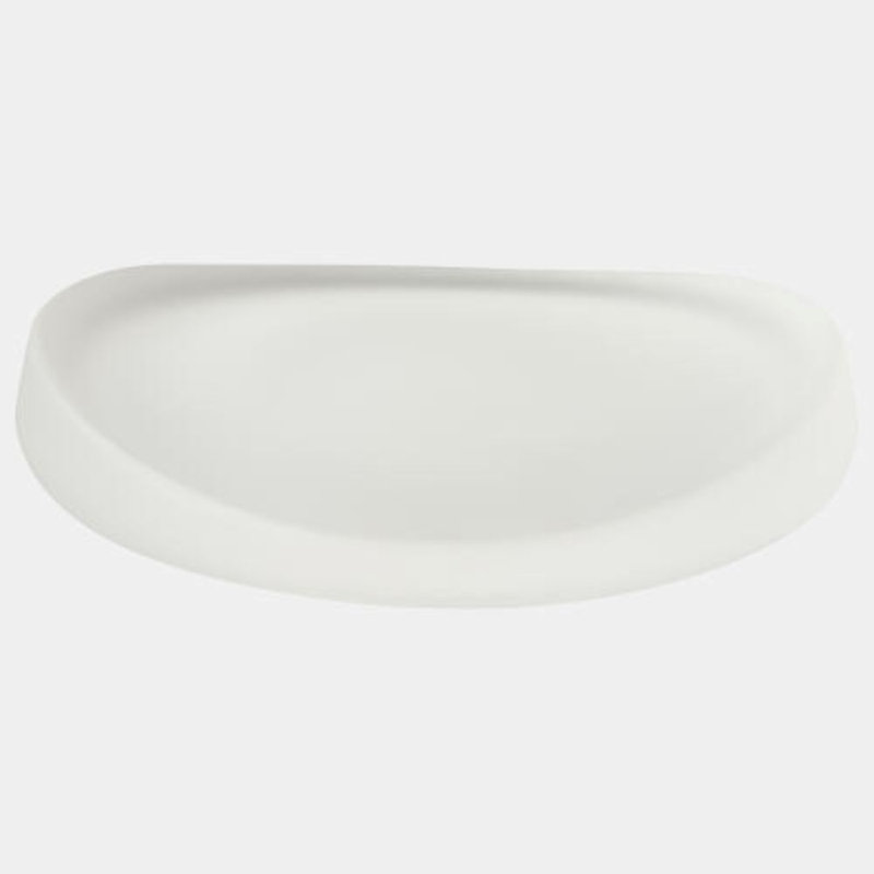 Dune Glass Decorative Bowl, 2" H x 9" W x 9" D, Clear