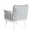 Kris Outdoor Woven Rope Lounge Chairs With Steel Frame & Cushions-724340681
