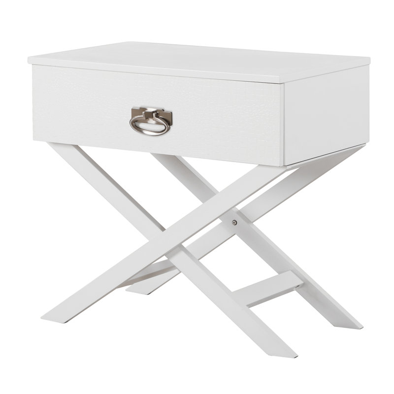 1 - Drawer Nightstand, White