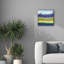  «Abstract Landscape 2» par Cheryl Warrick, art mural sur toile, 18 po x 18 po