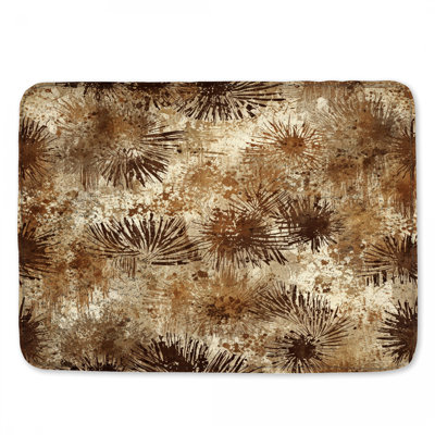 Tapis de bain brun