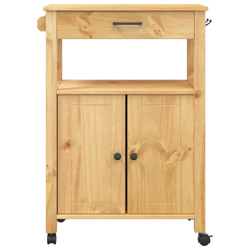 Kitchen Serving Cart, Honey
