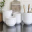 Geometric Stoneware Jar - Set of 4