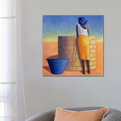 Well Woman 1 Piece Wrapped Canvas Painting