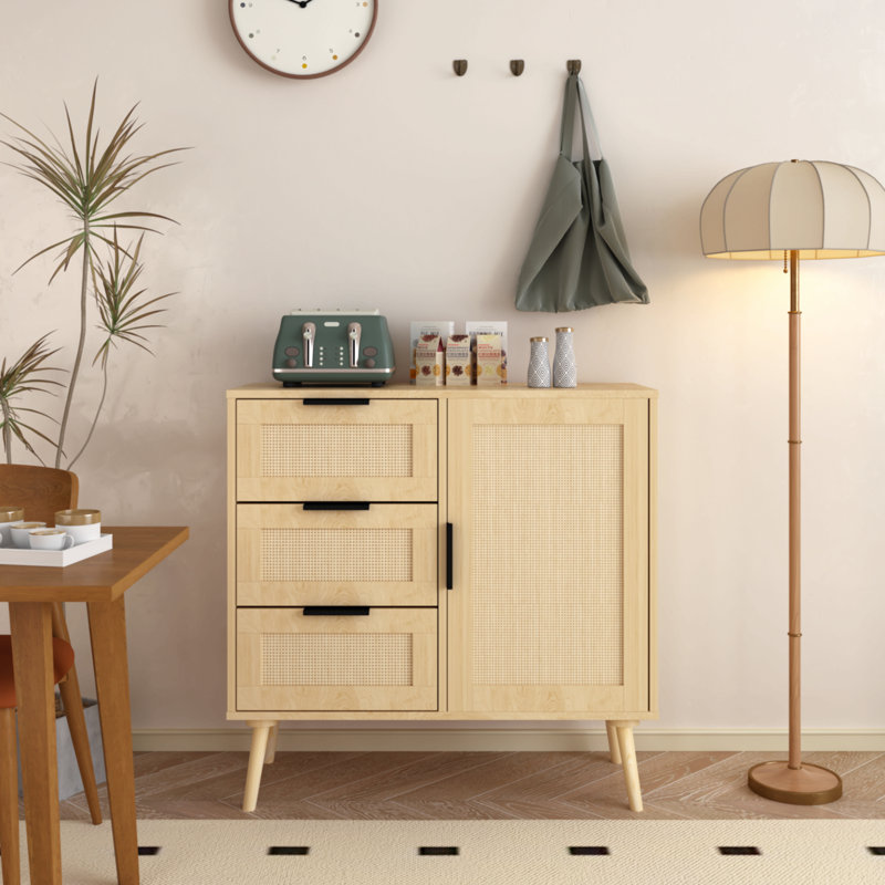 Acelynn 31.5'' Sideboard, Buffet Cabinet With Door And 3 Drawers
