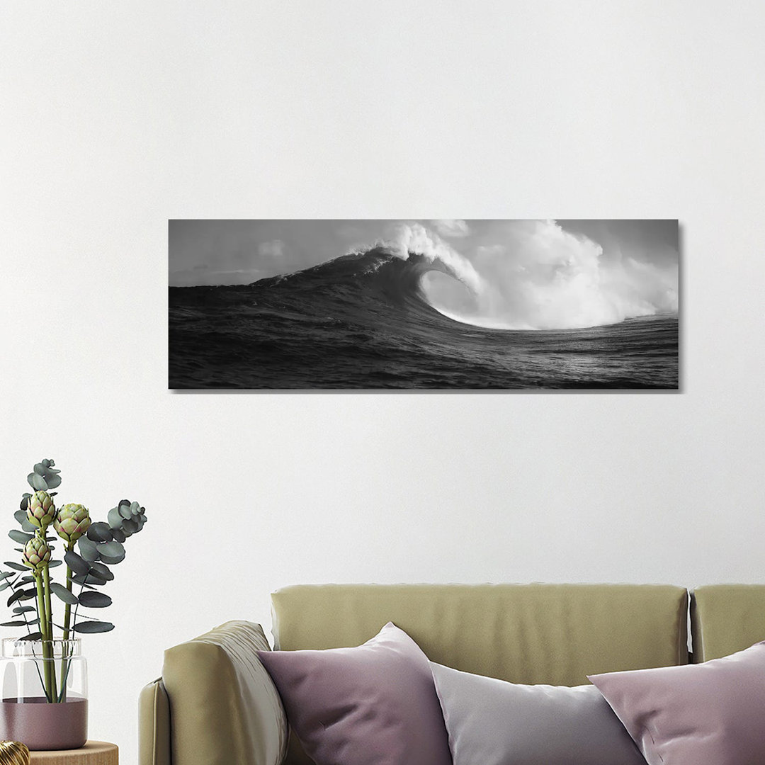 Waves In The Sea, Maui, Hawaii, USA by Panoramic Images - Wrapped Canvas Panoramic Print