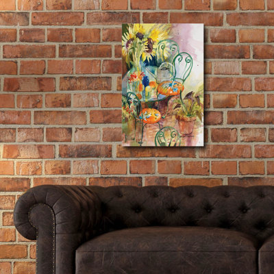 Art mural en verre "Courtyard colours" par Annelein Beukenkamp