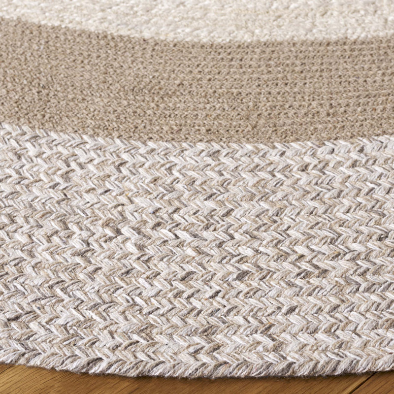 Bucura 758 Area Rug In Beige / Ivory, Round 5'