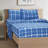 Davae 100% Cotton Flannel Plaid Sheet Set-672596342-672596337