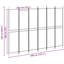 300 cm W x 220 cm H 6 - Panel Steel Folding Room Divider